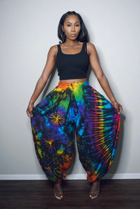 **RESTOCKED** “Jasmine” Tye-Dye Pants (Rainbow)