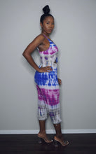 Load image into Gallery viewer, “Sweetie” tie dye harem Capri jumpsuit
