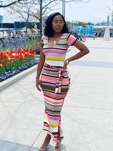 Load image into Gallery viewer, “Mariah” Striped Dress
