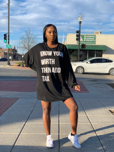 know your worth dress