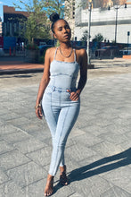 Load image into Gallery viewer, All Ties Denim Jumpsuit
