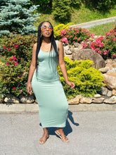 Load image into Gallery viewer, “Bodycon” Sage Maxi Dress
