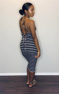 “A Day Out” Striped dress (RESTOCK)